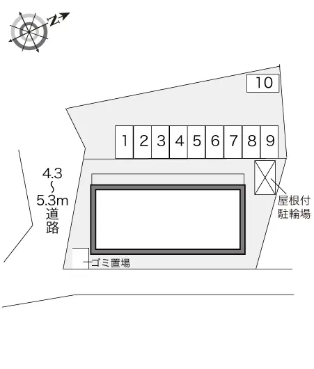 ★手数料０円★行田市本丸　月極駐車場（LP）